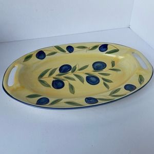 WCL platter 13"  Yellow Open Handles